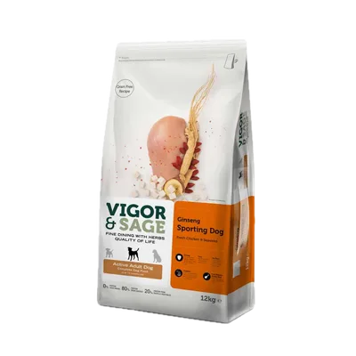 Vigor & Sage Sporting Active Ginseng Adult 12 kg