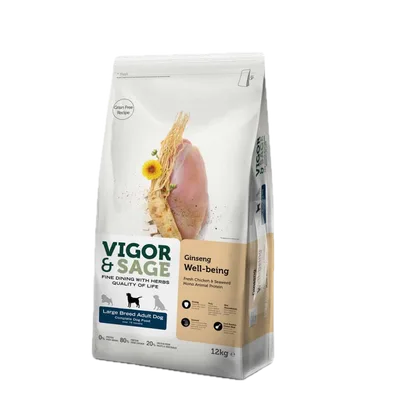 Vigor & Sage Well-Being Ginseng Large Breed Adult 12 kg
