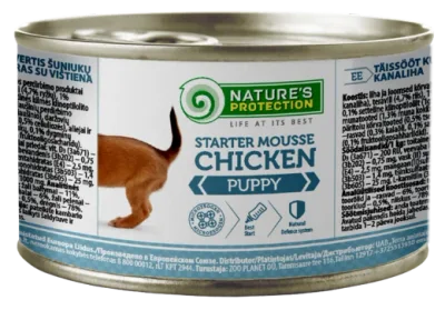 Nature's Protection Starter Mousse kyckling 200 g för valpar