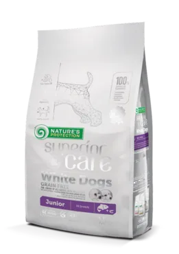 Nature's Protection Superior Care White Dogs Junior All Breeds Lax 1,5 kg