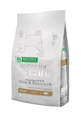 Nature's Protection Superior Care Sensitive Skin & Stomach Adult Small Breed lamm torrfoder för hundar 1,5 kg