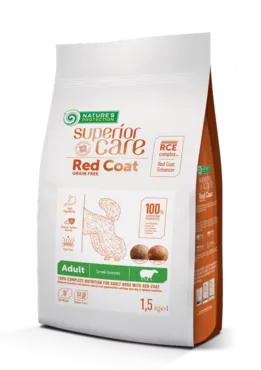 Nature's Protection Superior Care Red Coat Adult Small Bread Lamb torrfoder för hundar 1,5 kg