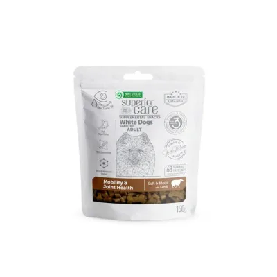 Nature's Protection Superior Care White Dogs Mobility & Joint lammgodis 150 g för hundar