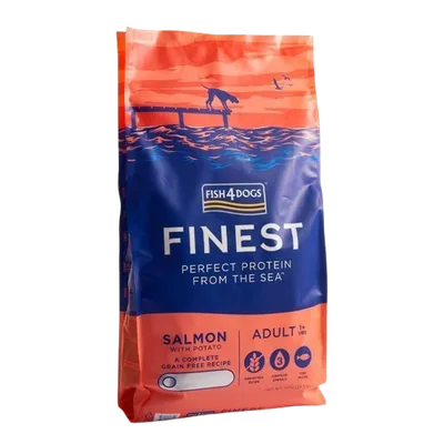 Fish4Dogs Adult Finest med lax 12kg