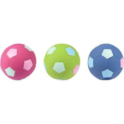 Flamingo Dog Toy Latex Football Display Mix 6 cm