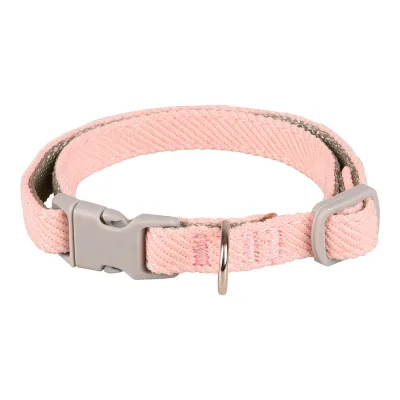 Flamingo justerbart valphalsband med snabbspänne rosa 25 - 43 cm
