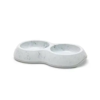 Savic Matskål Delice marble dubbel Grå 2x200ml