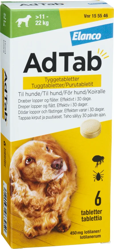 AdTab Tuggtablett 450mg Blister 6 tablett