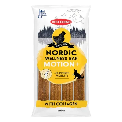 Best Friend Nordic Wellness Bar Motion+ kyckling 100 g för hundar