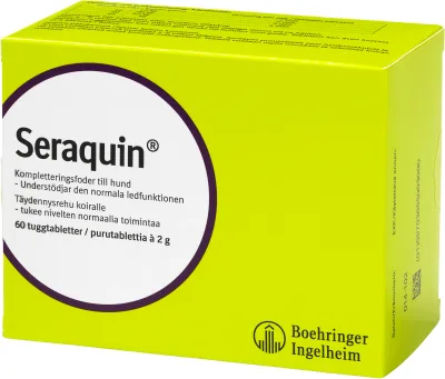 Seraquin tuggtablett för hund 2 g 60 st