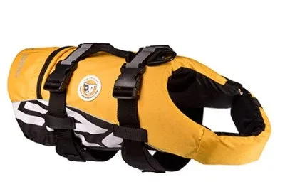 EzyDog Flytväst för hundar - gul storlek XL 41+ kg