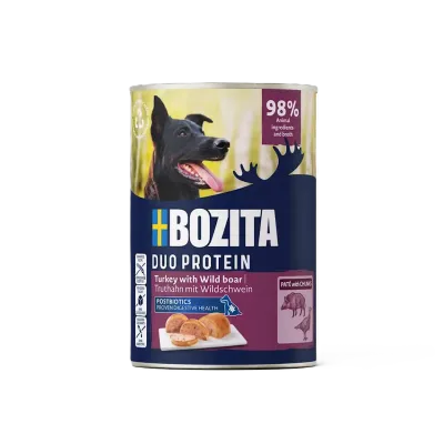 Bozita Paté Våtfoder till Hund av Kalkon & Vildsvin - 400g