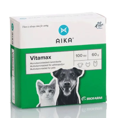 AIKA Vitamax multivitamin för husdjur 100 tabletter