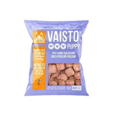 Mush Vaisto Puppy Gris-Kalkon-Kyckling
