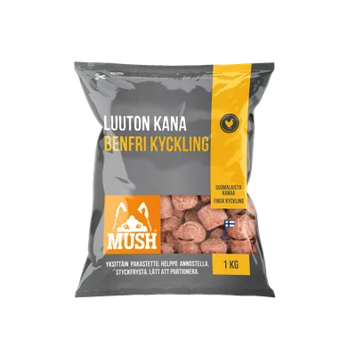 B.A.R.F. Basic Kyckling utan Ben 1kg