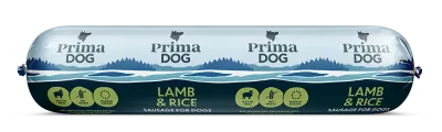 PrimaDog Sausage Lamb & Rice 800 g