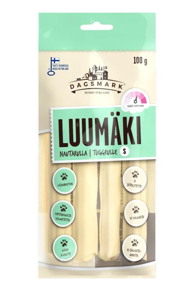 Dagsmark Luumäki nötrulle S 100 g för hundar