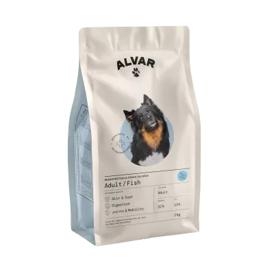 Alvar Pet Adult/Fish torrfoder för hundar