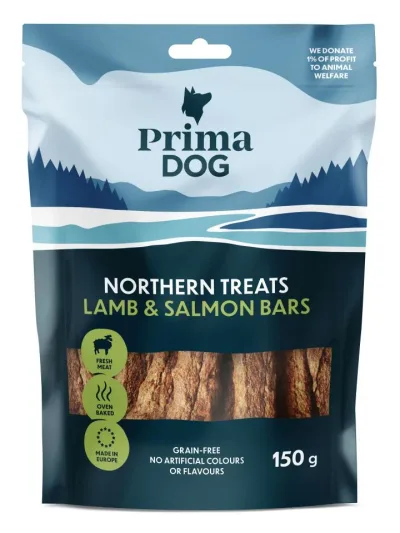 PrimaDog Northern Bars Hundtugg Lamm & Lax