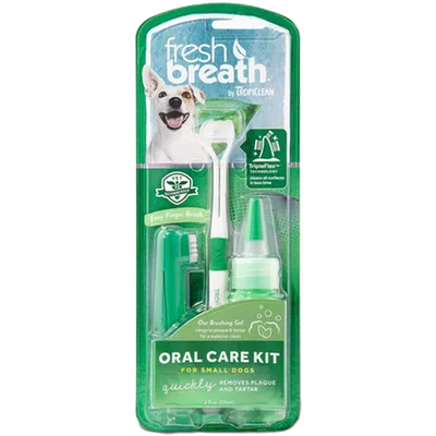 TropiClean Fresh Breath Oral Care Kit Small Dog 59 ml