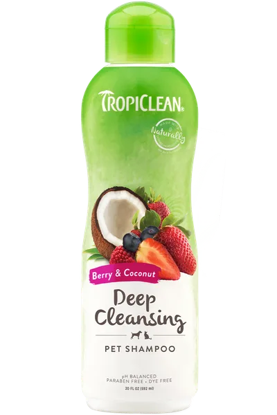 TropiClean Berry & Coconut Deep Cleansing Shampoo for Pets 355 ml