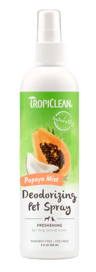 TropiClean Papaya Mist Deodorizing Spray for Pets 236 ml