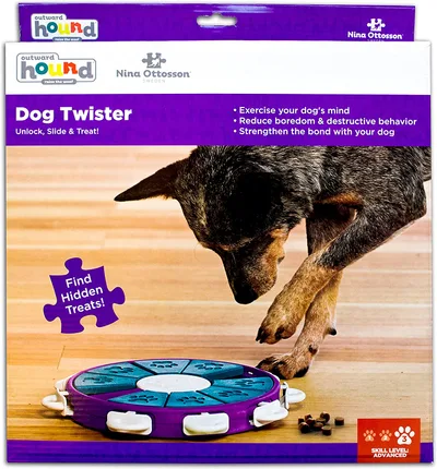 Nina Ottosson Dog Twister Hundspel Blå & Lila