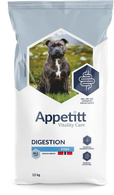 Appetitt Vitality Care Digestion Fish M/L Torrfoder till Hund 12 kg