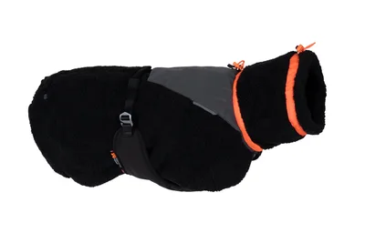 Trekking Fleece Hundtäcke Svart/Orange 30