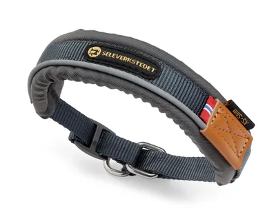 Unify Hundhalsband Halvstryp Grå XS