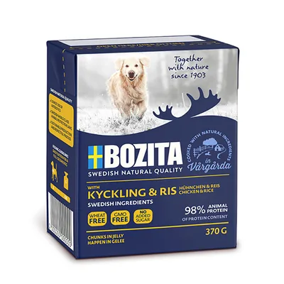 Bozita Hund Nature Chicken & Rice Gelé 370 g