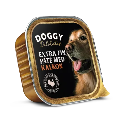 Delikatess Paté Våtfoder för hund med Kalkon 150g