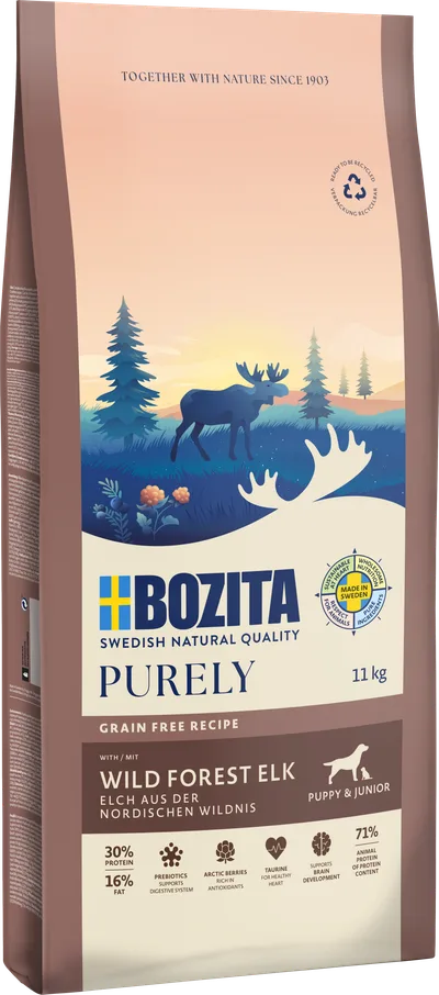 Bozita Dog Purely Puppy & Junior Elk