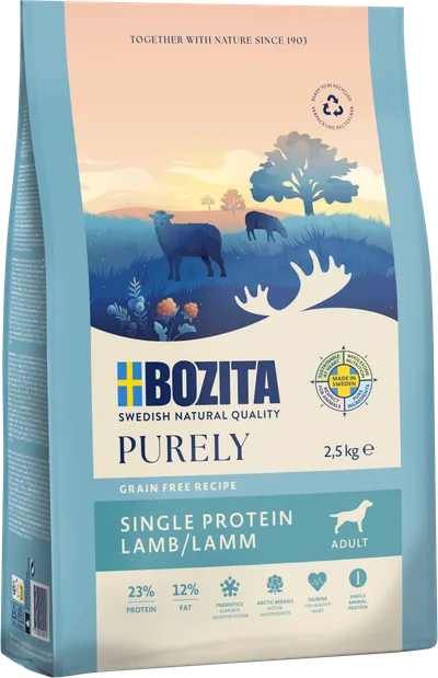 Bozita Dog Purely Adult Grain Free Lamb 2,5 kg