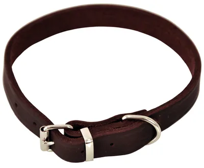 Läderhalsband Lina Ställbart Brun