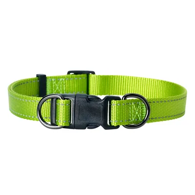 Nylonhalsband Iris Ställbart Grön