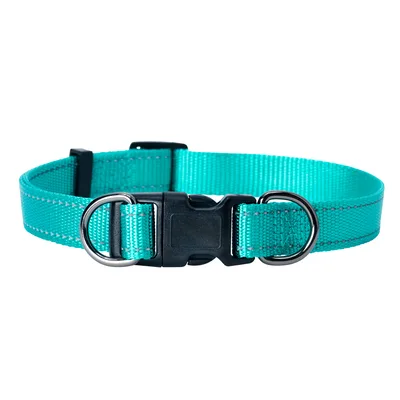 Nylonhalsband Iris Ställbart Turkos M