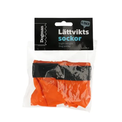 Lättviktssocka till hund 4p Orange S
