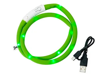 Blinkhalsband LED Grön