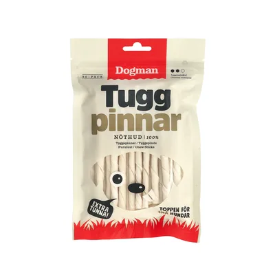 Tuggpinnar Rullade 30p Vit 12,5cm
