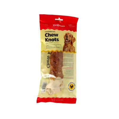 Tuggknut med kyckling Vit L 23cm