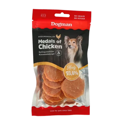 Meaty Kycklingmedaljer Hundgodis