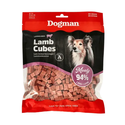 Meaty Kuber av Lamm Hundgodis 300g