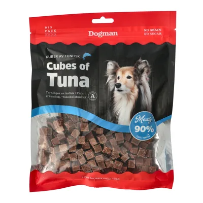 Meaty Kuber av Tonfisk Hundgodis 250g