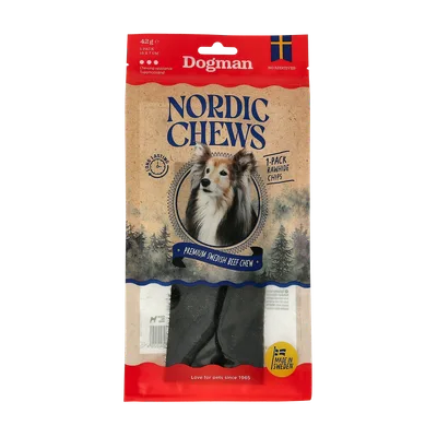 Nordic Chews Beef Rawhide Chips 1p