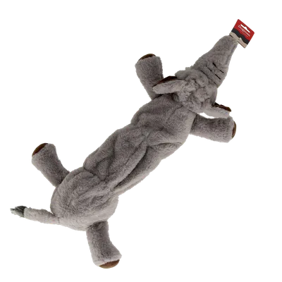 Hundleksak Elefant med prassel 67cm Grå
