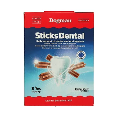 Dogman Sticks Dental Box 28-pack