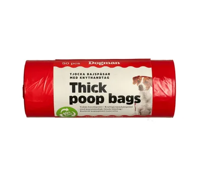 Bajspåsar med handtag 50p