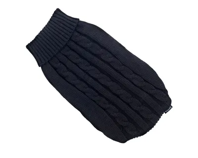 Stickad Hundtröja Gina Svart 45cm