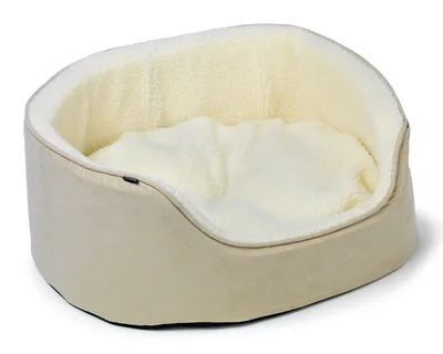 Sherpa Hundbädd Med Hög Kant Beige M